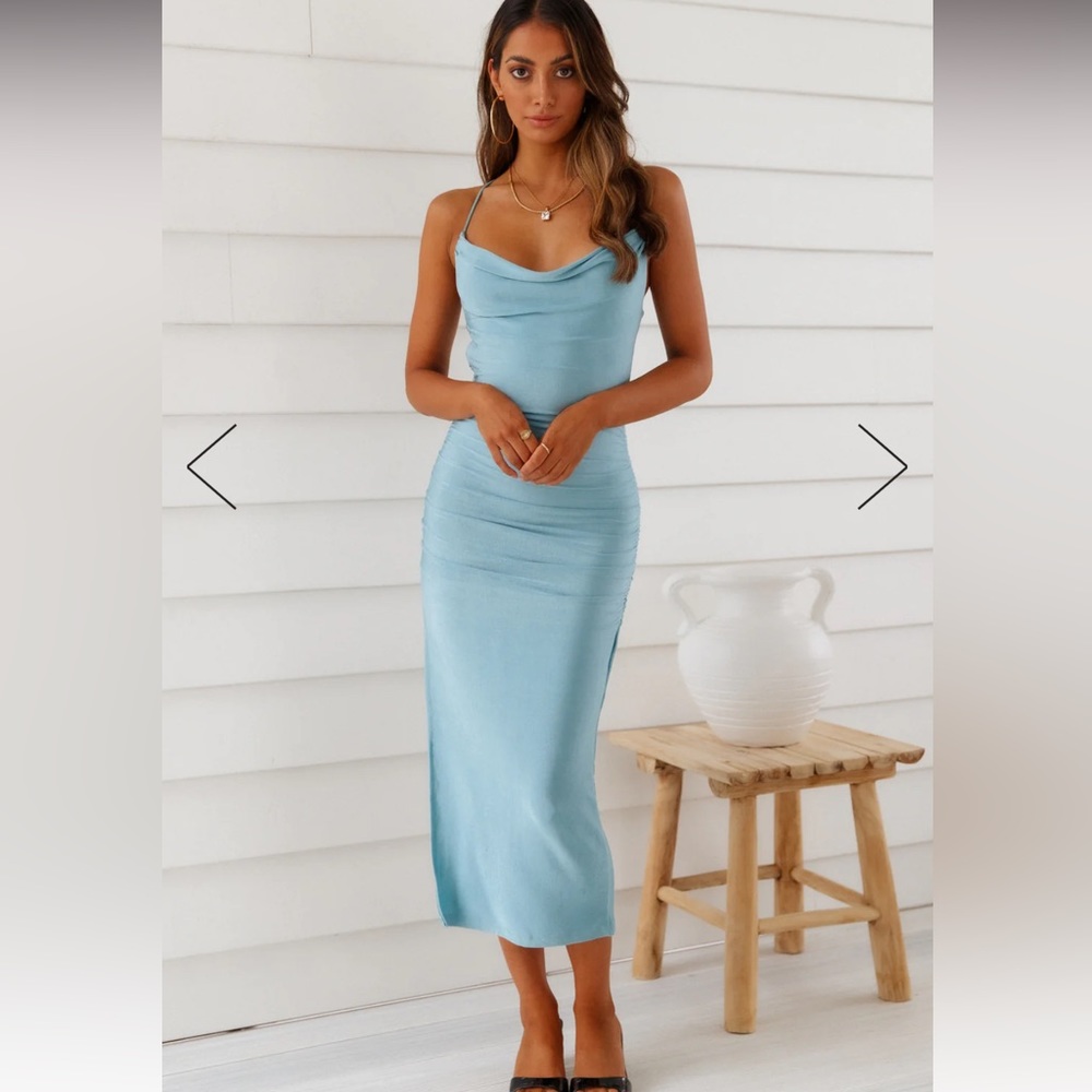 Hello Molly blue midi dress